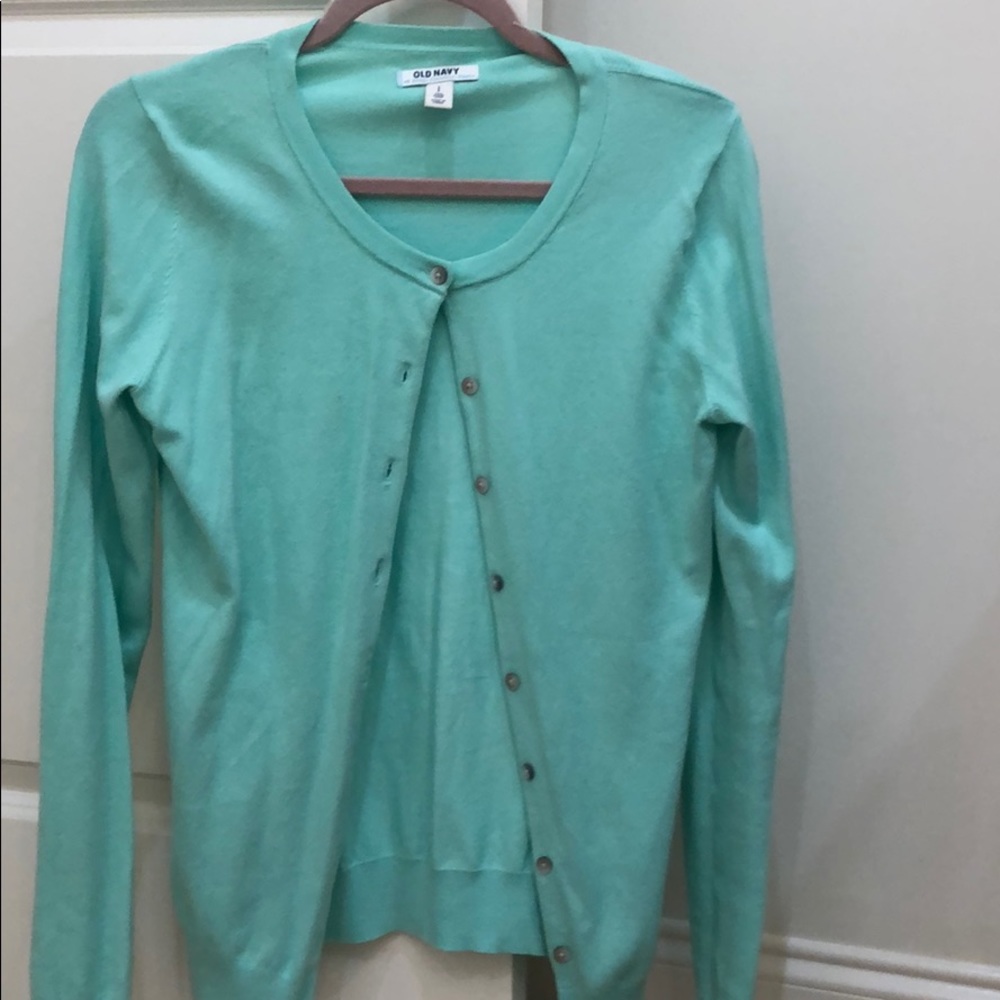 Mint green cardigan